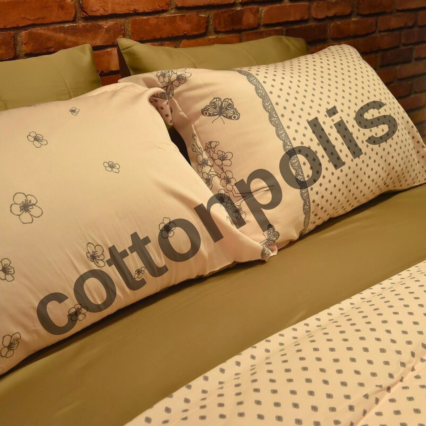 Wholesale Flowering Patterned Duvet Cover and Sets Premium Series, 100% Turkish Cotton Bedding Sets by Cottonpolis