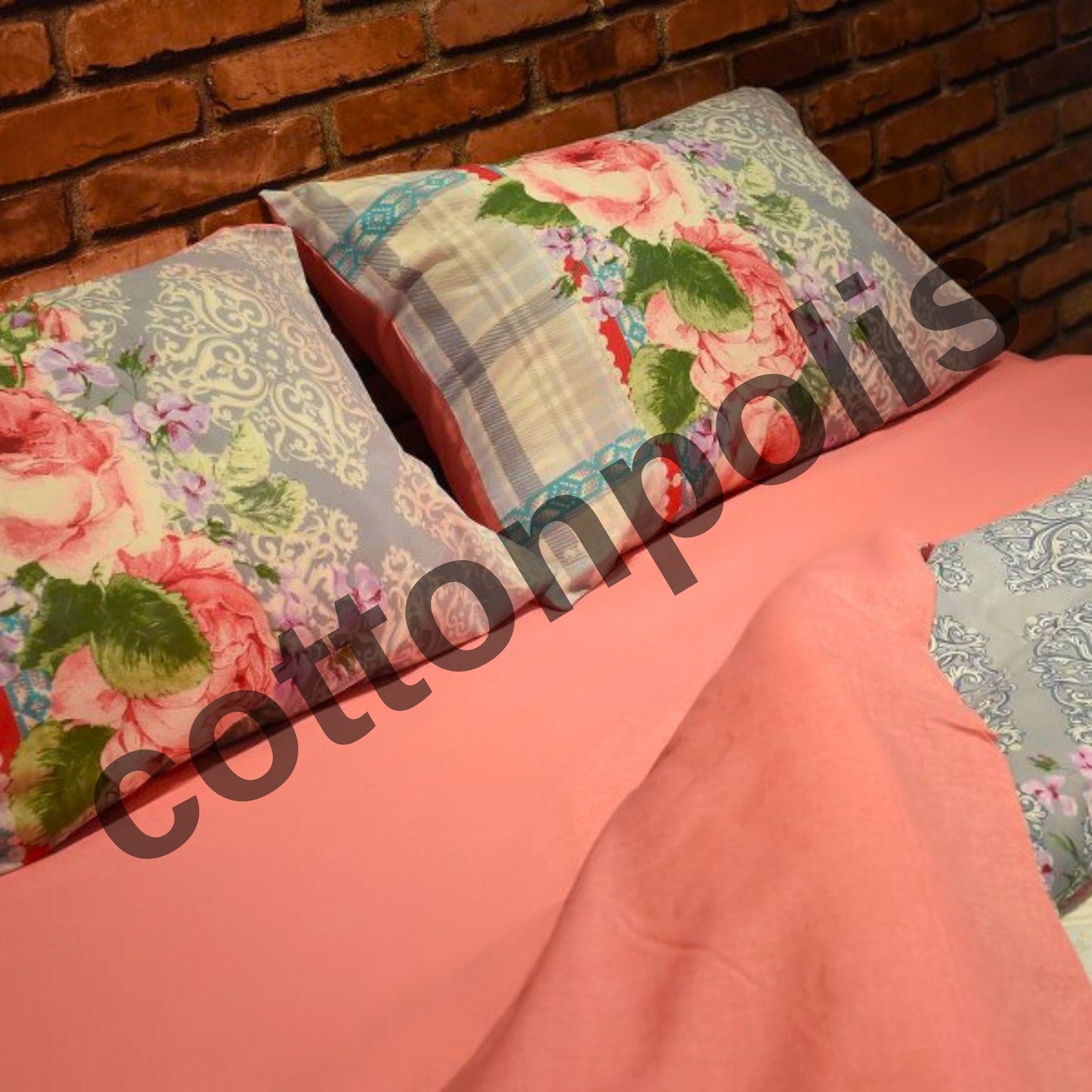 Wholesale Flowering Patterned Duvet Cover and Sets Premium Series, 100% Turkish Cotton Bedding Sets by Cottonpolis