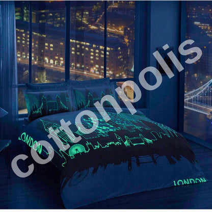 Wholesale Glow in Dark Duvet Cover and Sets Phosphorescent, 100% Turkish Cotton Bedding Sets by Cottonpolis