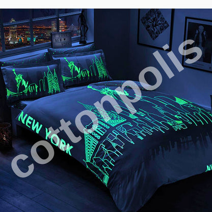 Wholesale Glow in Dark Duvet Cover and Sets Phosphorescent, 100% Turkish Cotton Bedding Sets by Cottonpolis