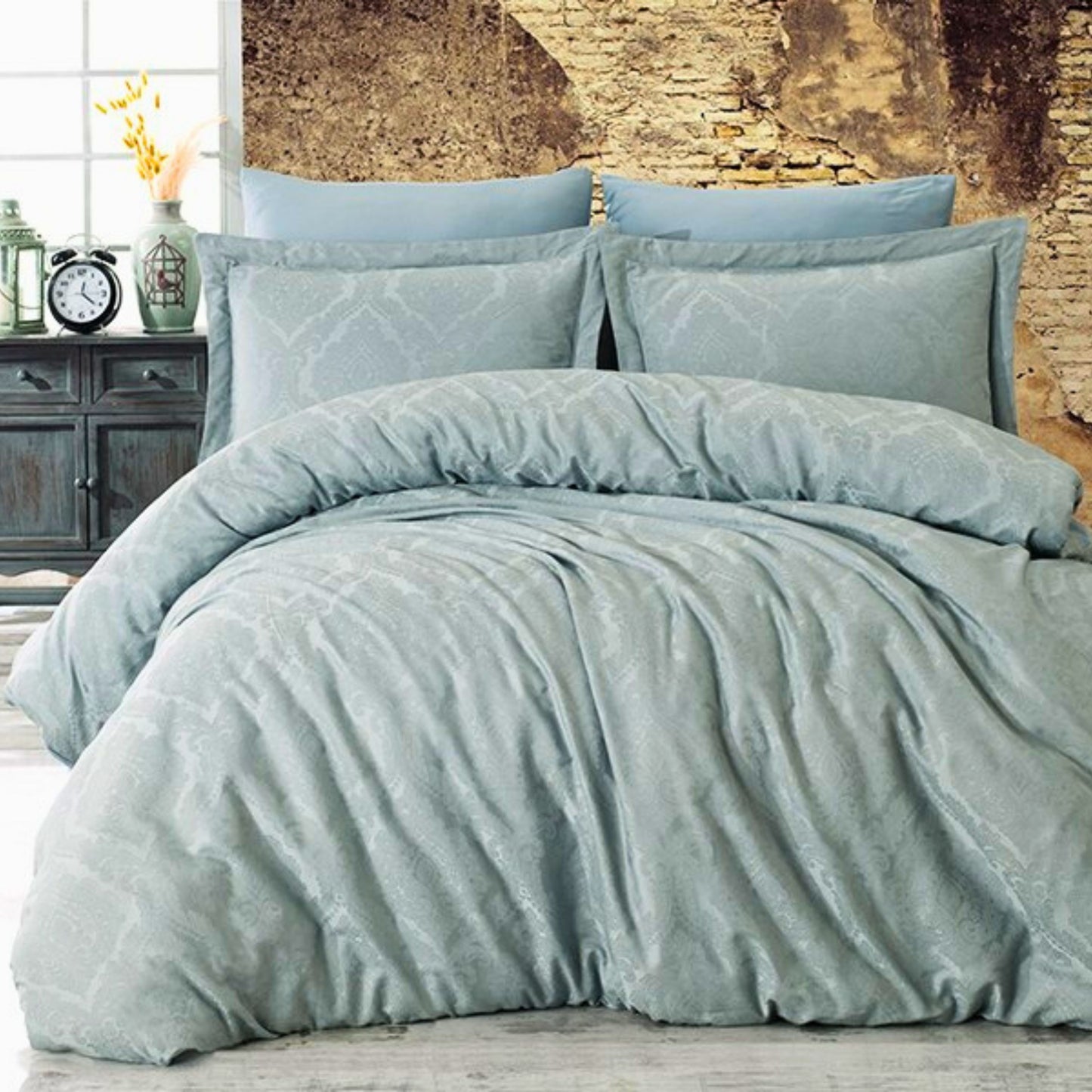Wholesale Jacquard Duvet Cover and Sets Solid Color, 100% Turkish Cotton Bedding Sets by Cottonpolis