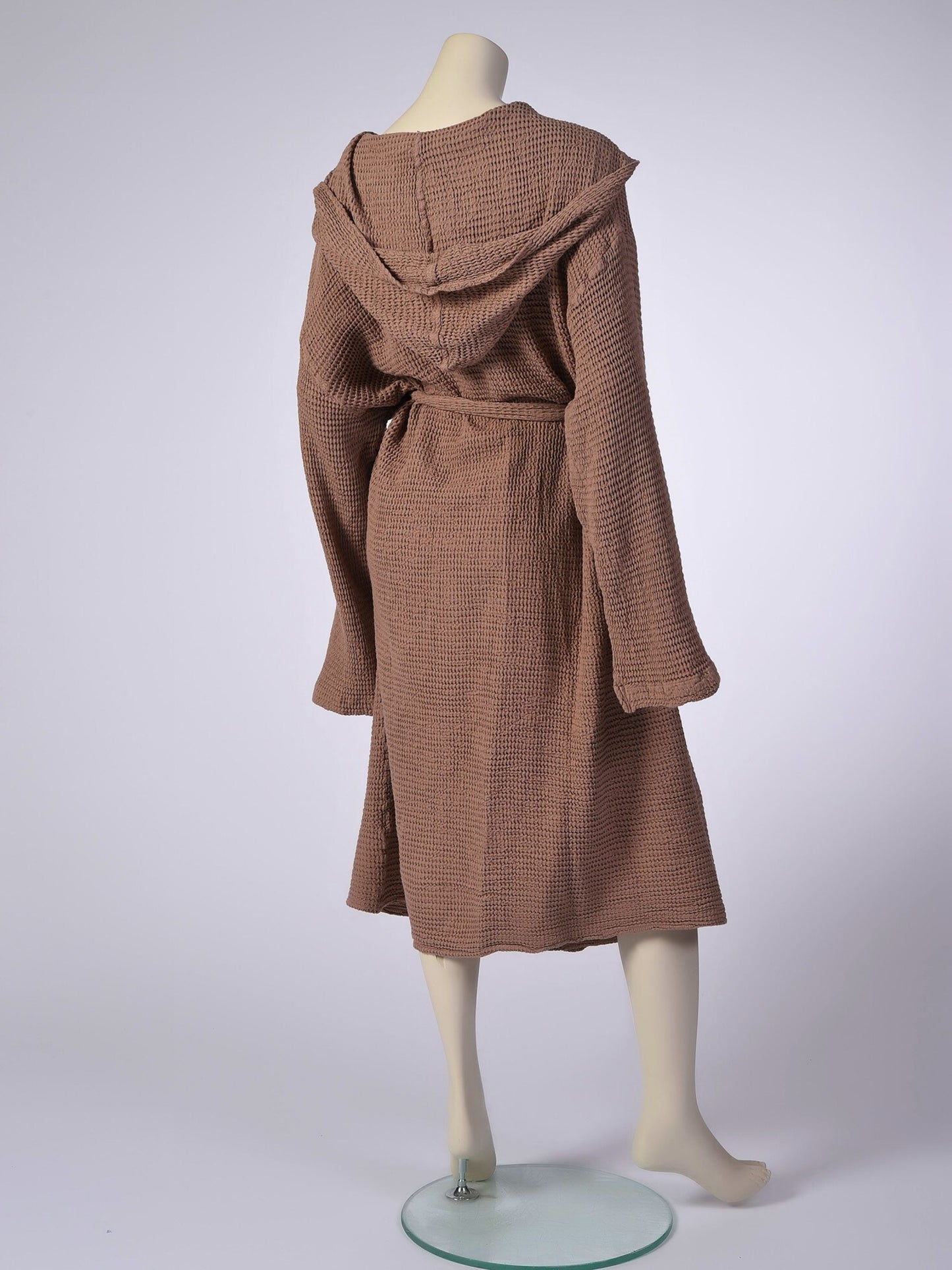 Wholesale Linen Waffle Robes with Hooded, Luxury Waffle Weave Bathrobes by Cottonpolis