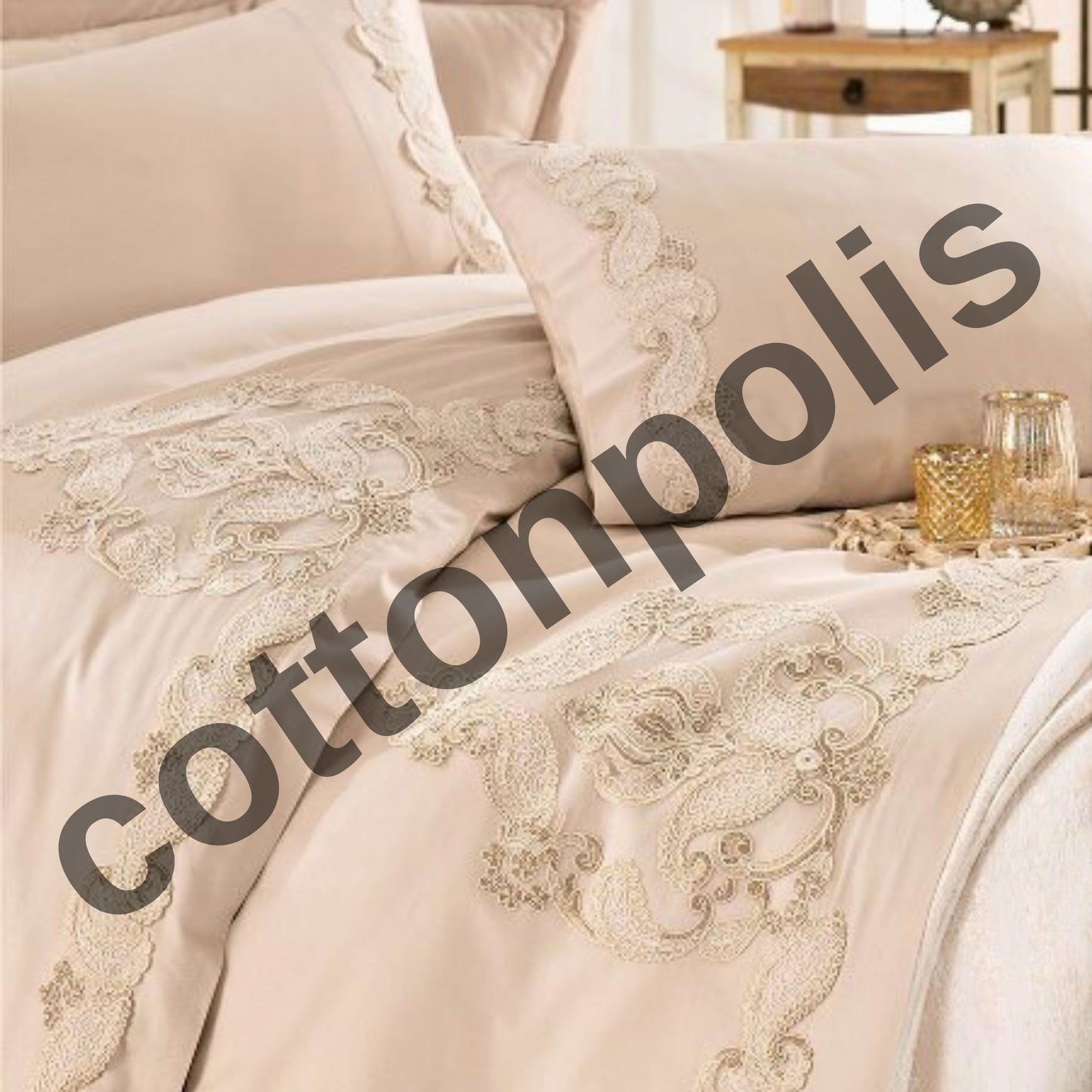 Wholesale Luxury Dowry Duvet Cover and Sets, 100% Turkish Cotton Bedding Sets by Cottonpolis