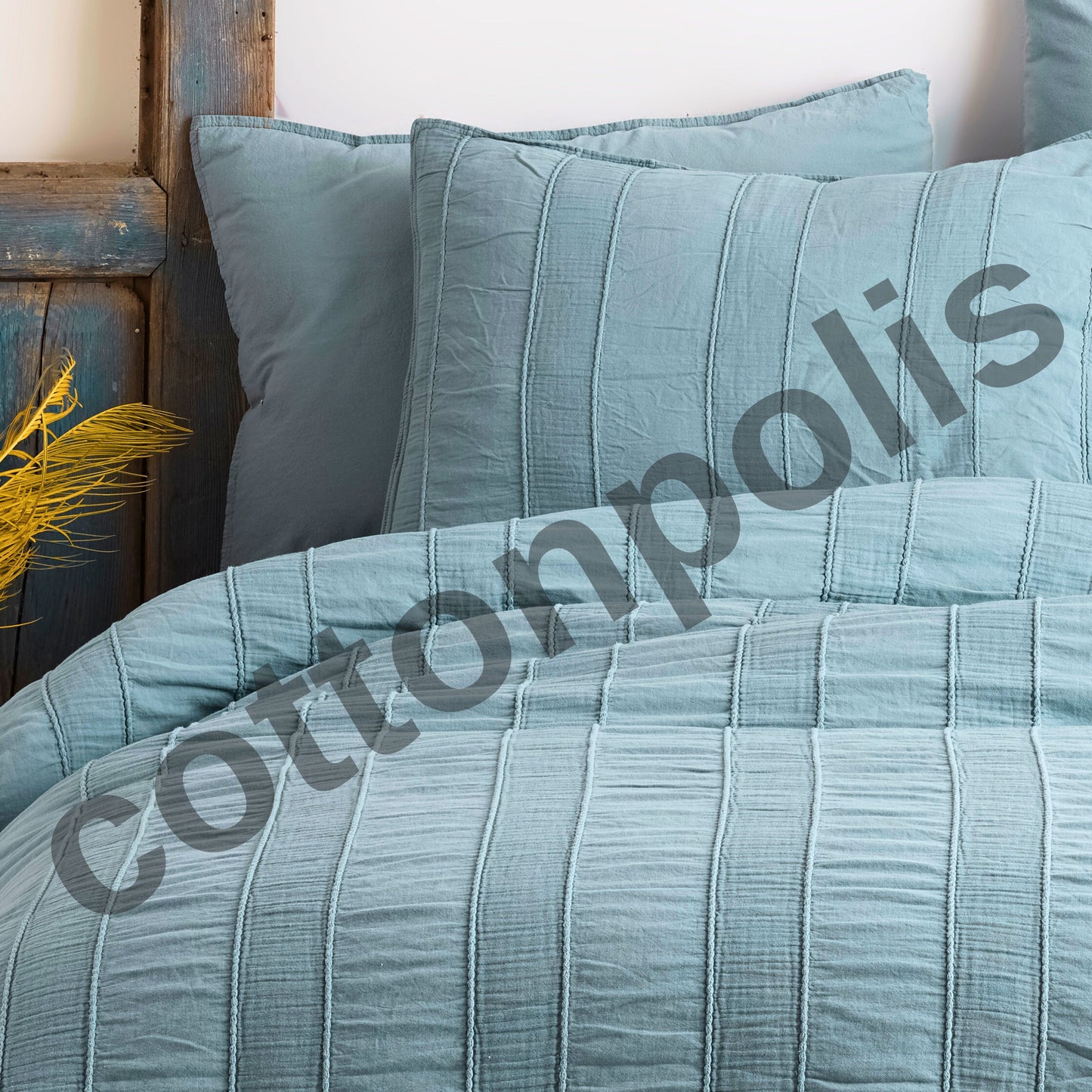 Wholesale Muslin Striped Duvet Cover and Sets, Organic 100% Turkish Cotton Bedding Sets by Cottonpolis