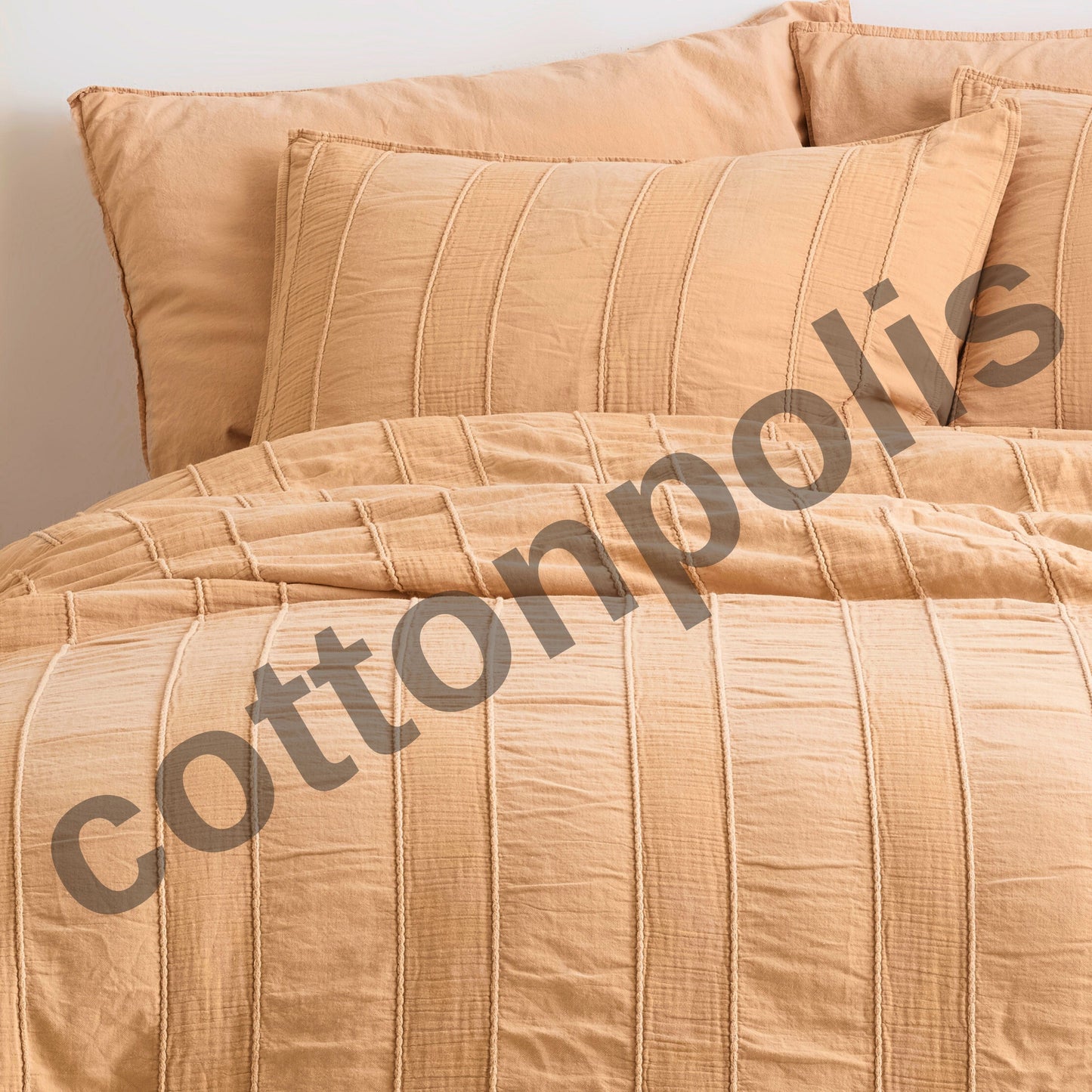 Wholesale Muslin Striped Duvet Cover and Sets, Organic 100% Turkish Cotton Bedding Sets by Cottonpolis