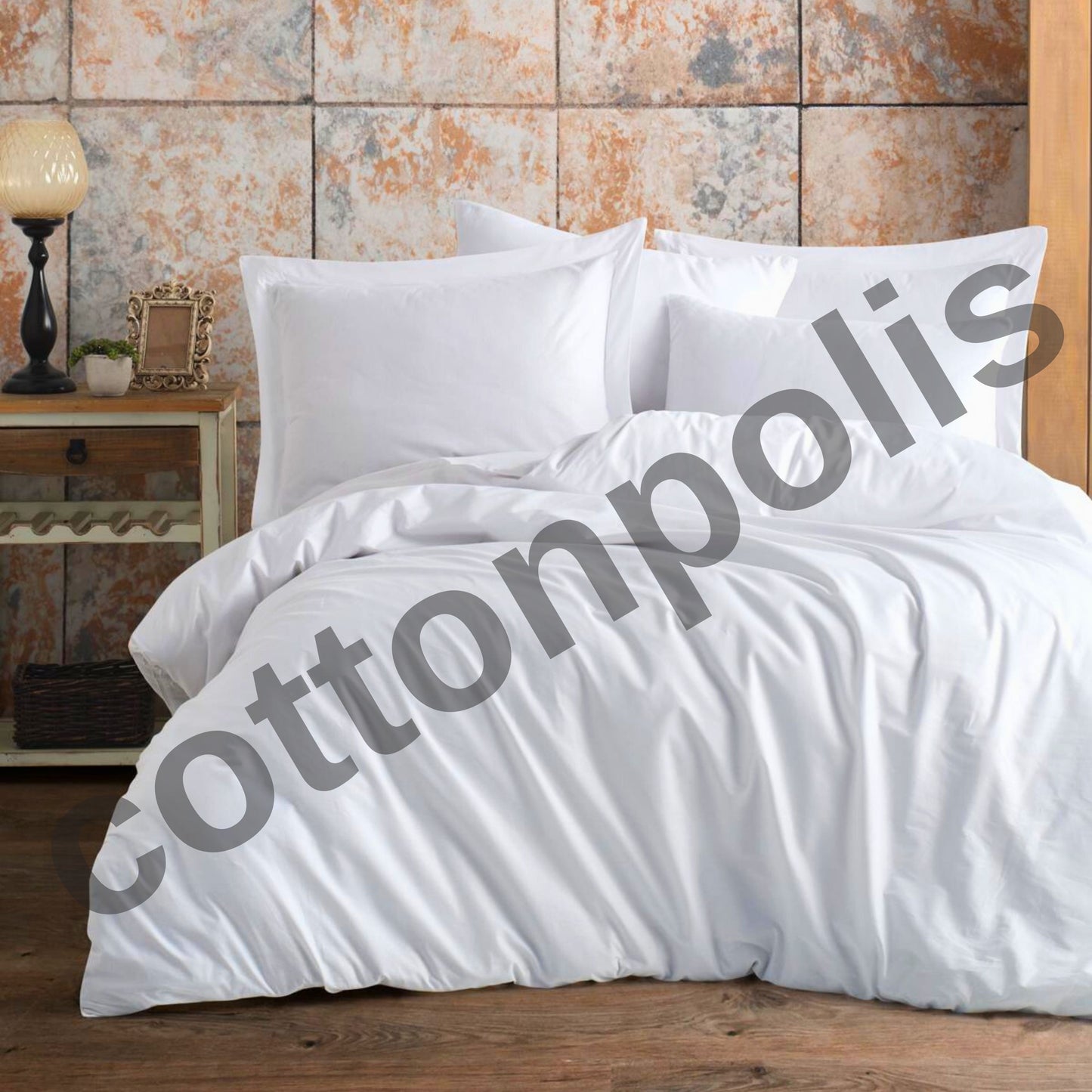 Wholesale Premium Plain Duvet Cover and Sets, Organic 100% Turkish Cotton Bedding Sets by Cottonpolis