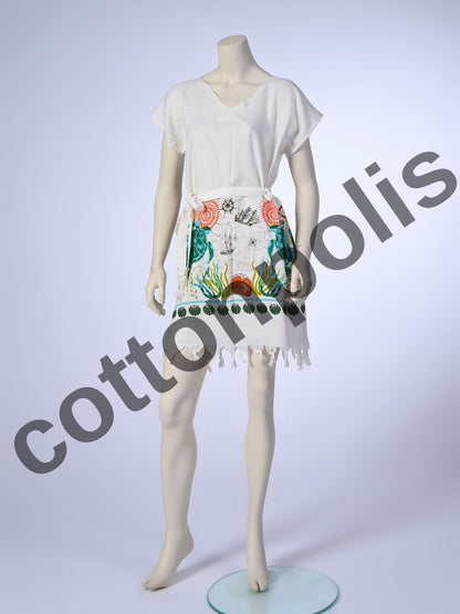 Wholesale Printed Bamboo Muslin Beach Dress and Pareo Wide Range of Patterns Available by Cottonpolis