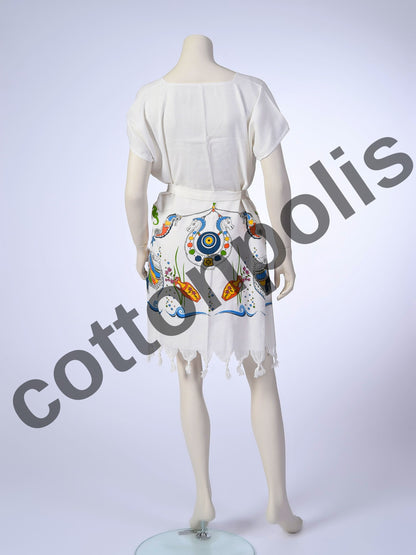 Wholesale Printed Bamboo Muslin Beach Dress and Pareo Wide Range of Patterns Available by Cottonpolis