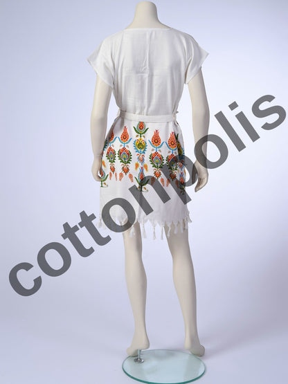 Wholesale Printed Bamboo Muslin Beach Dress and Pareo Wide Range of Patterns Available by Cottonpolis