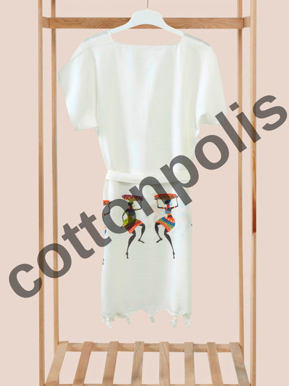 Wholesale Printed Bamboo Muslin Beach Dress and Pareo Wide Range of Patterns Available by Cottonpolis