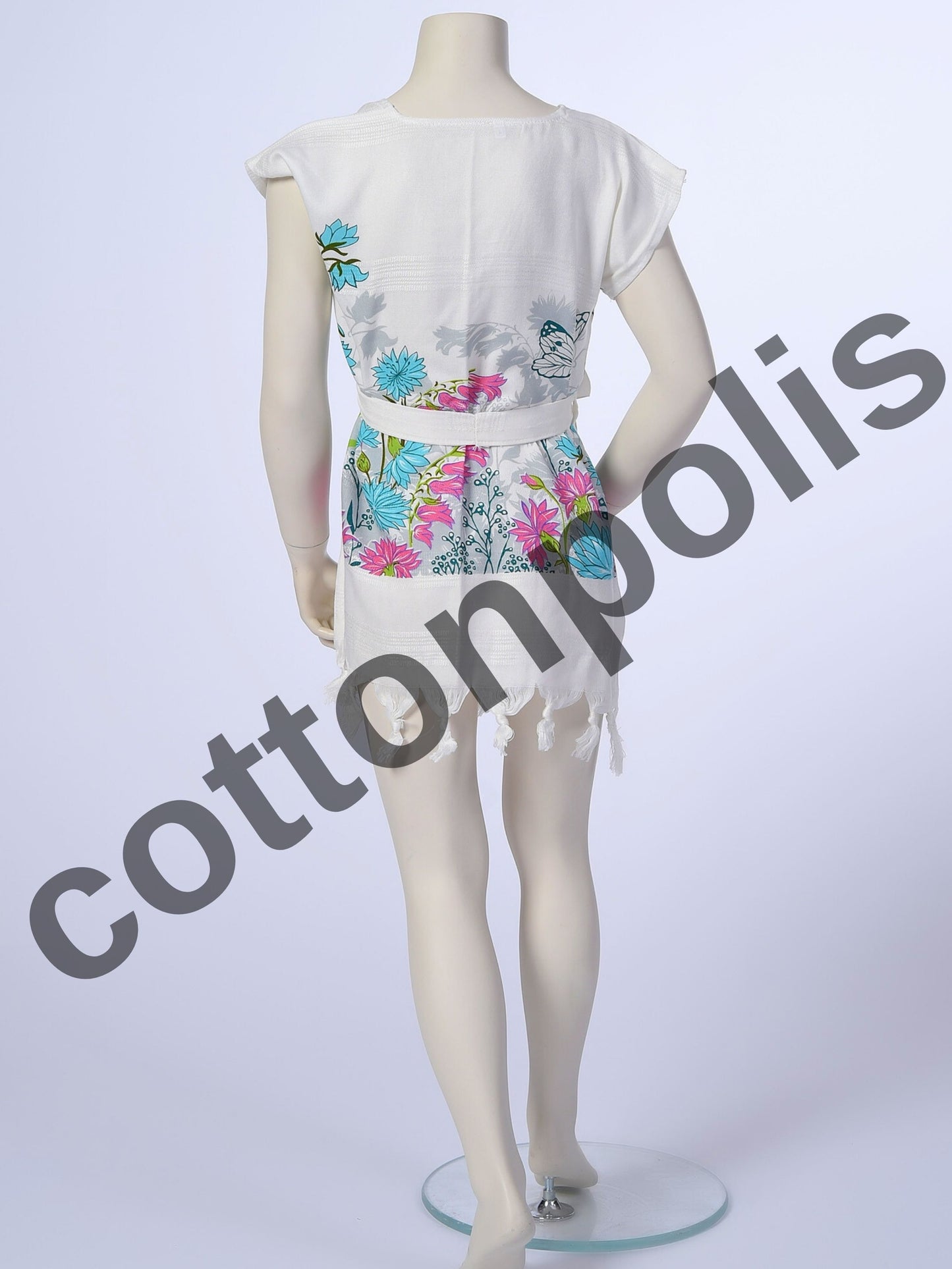 Wholesale Printed Bamboo Muslin Beach Dress and Pareo for Kids and Toddlers by Cottonpolis