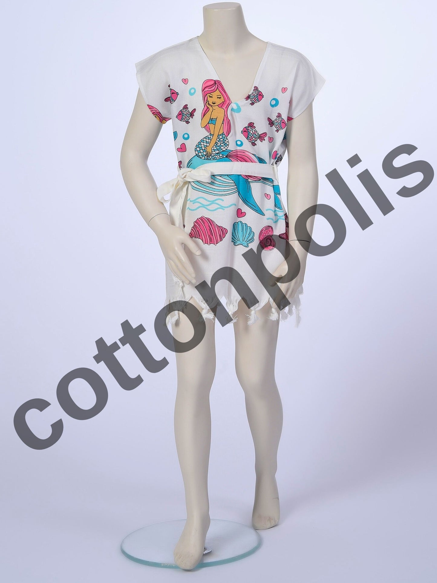 Wholesale Printed Bamboo Muslin Beach Dress and Pareo for Kids and Toddlers by Cottonpolis