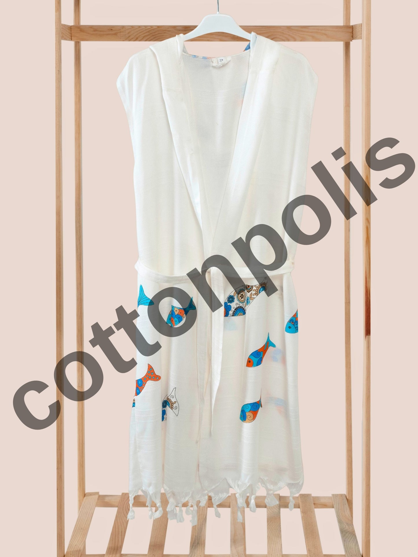 Wholesale Printed Bamboo Muslin Beach Dress and Pareo with Hooded Wide Range of Patterns Available by Cottonpolis