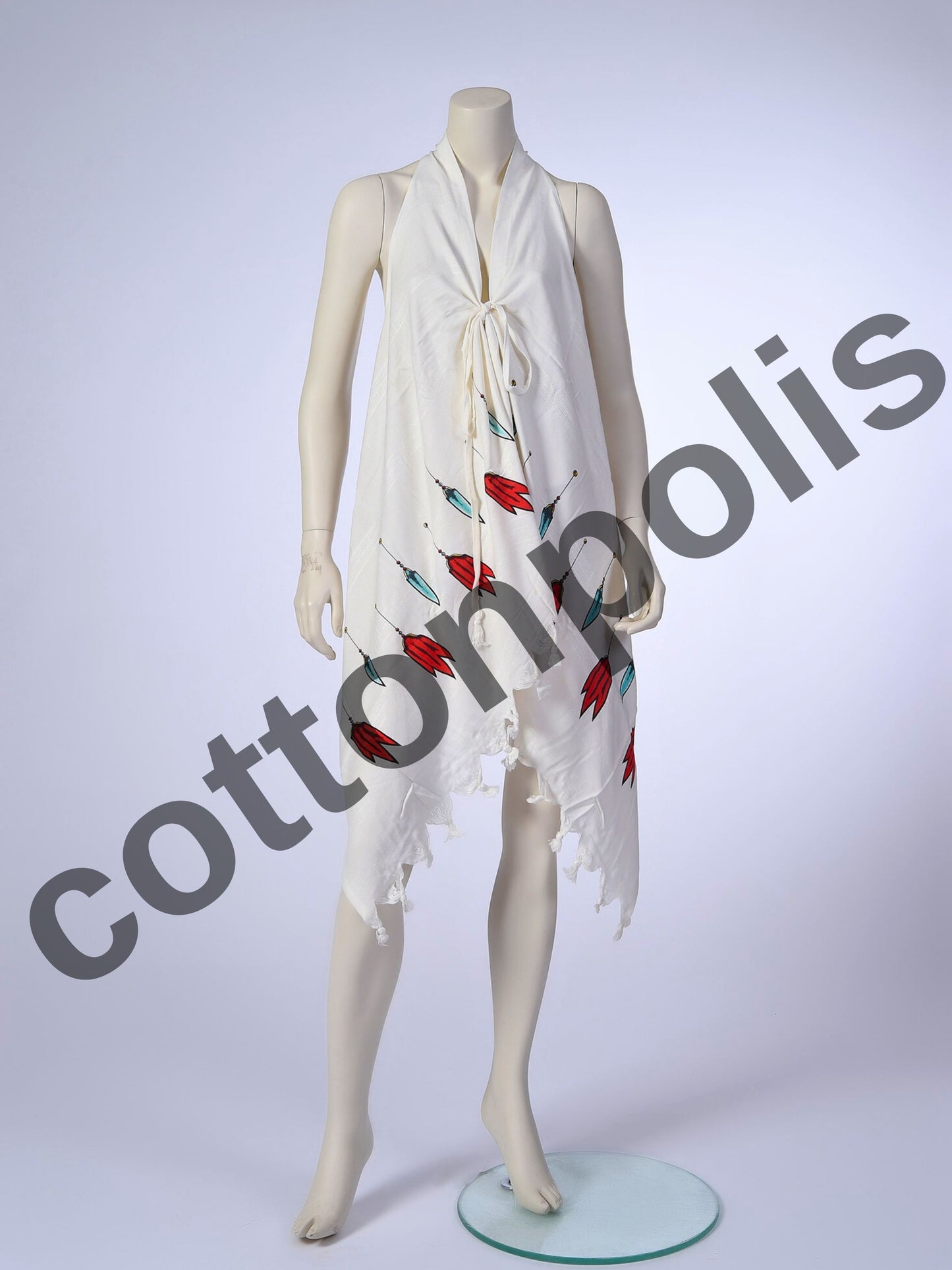 Wholesale Printed Bamboo Muslin Pareo Style Beachwear Wide Range of Patterns Available by Cottonpolis