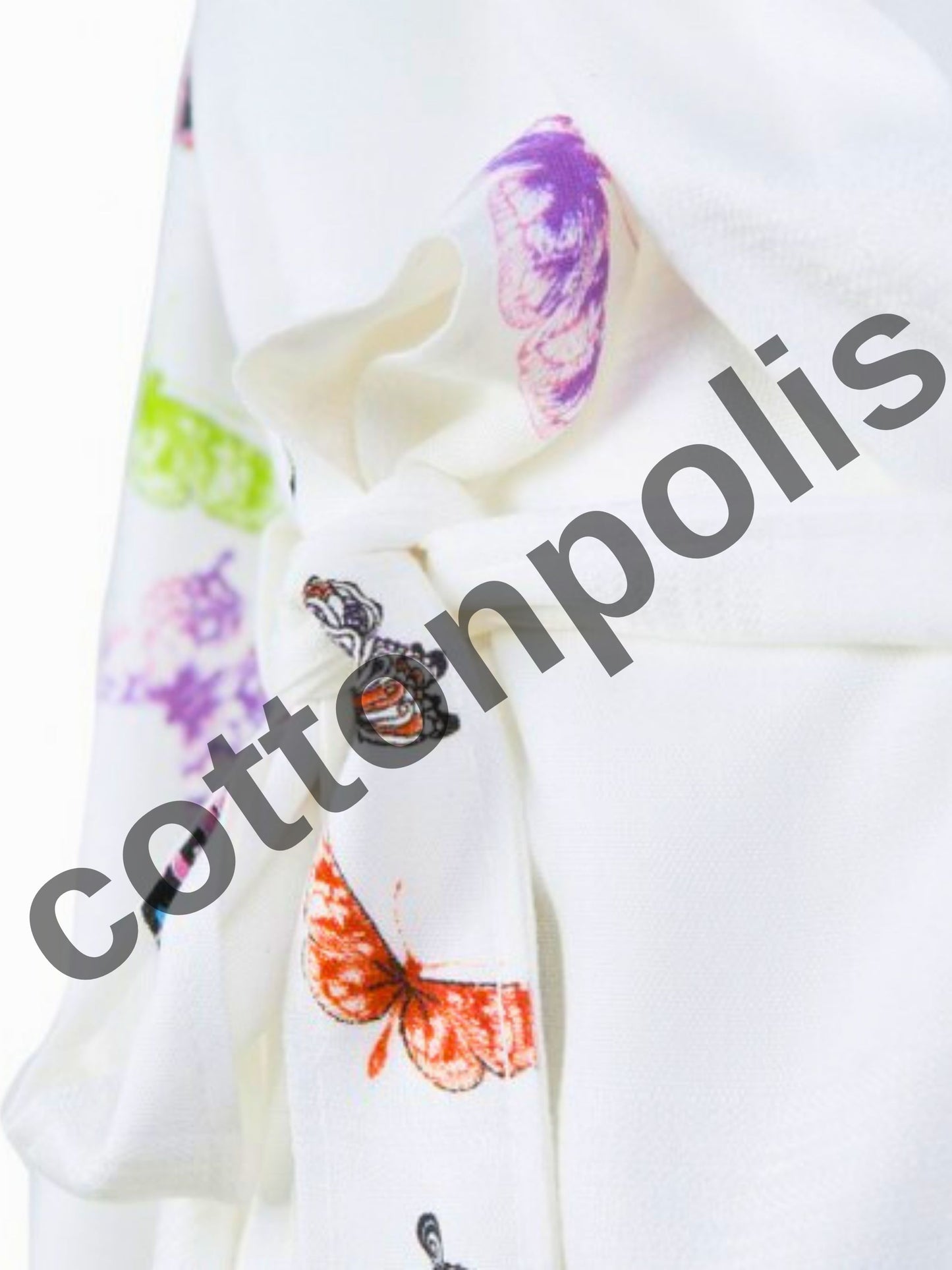 Wholesale Printed Bamboo Muslin Robe and Beach Dress with Hooded Wide Range of Patterns Available by Cottonpolis