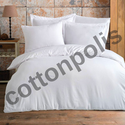 Wholesale Satin Striped Duvet Cover and Sets, Organic 100% Turkish Cotton Bedding Sets by Cottonpolis