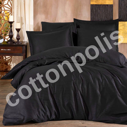 Wholesale Satin Striped Duvet Cover and Sets, Organic 100% Turkish Cotton Bedding Sets by Cottonpolis