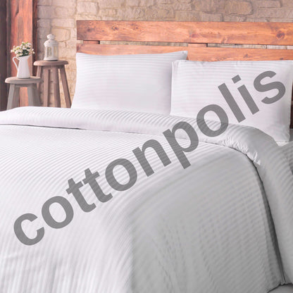 Wholesale Satin Striped Duvet Cover and Sets, Organic 100% Turkish Cotton Bedding Sets by Cottonpolis