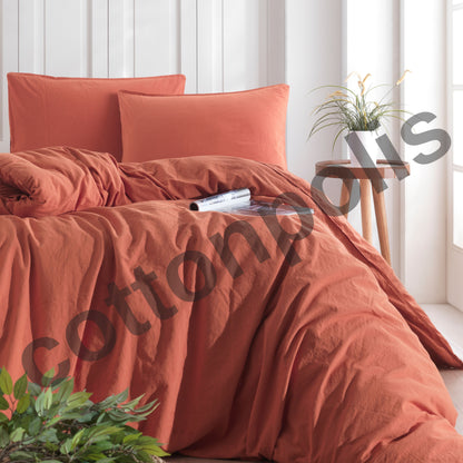 Wholesale Stonewashed Duvet Cover and Sets, Organic 100% Turkish Cotton Bedding Sets by Cottonpolis