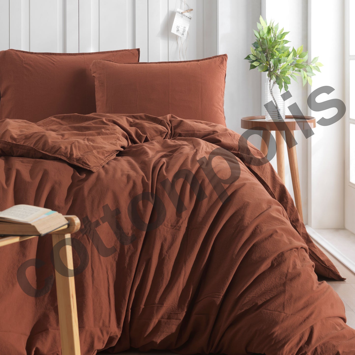 Wholesale Stonewashed Duvet Cover and Sets, Organic 100% Turkish Cotton Bedding Sets by Cottonpolis