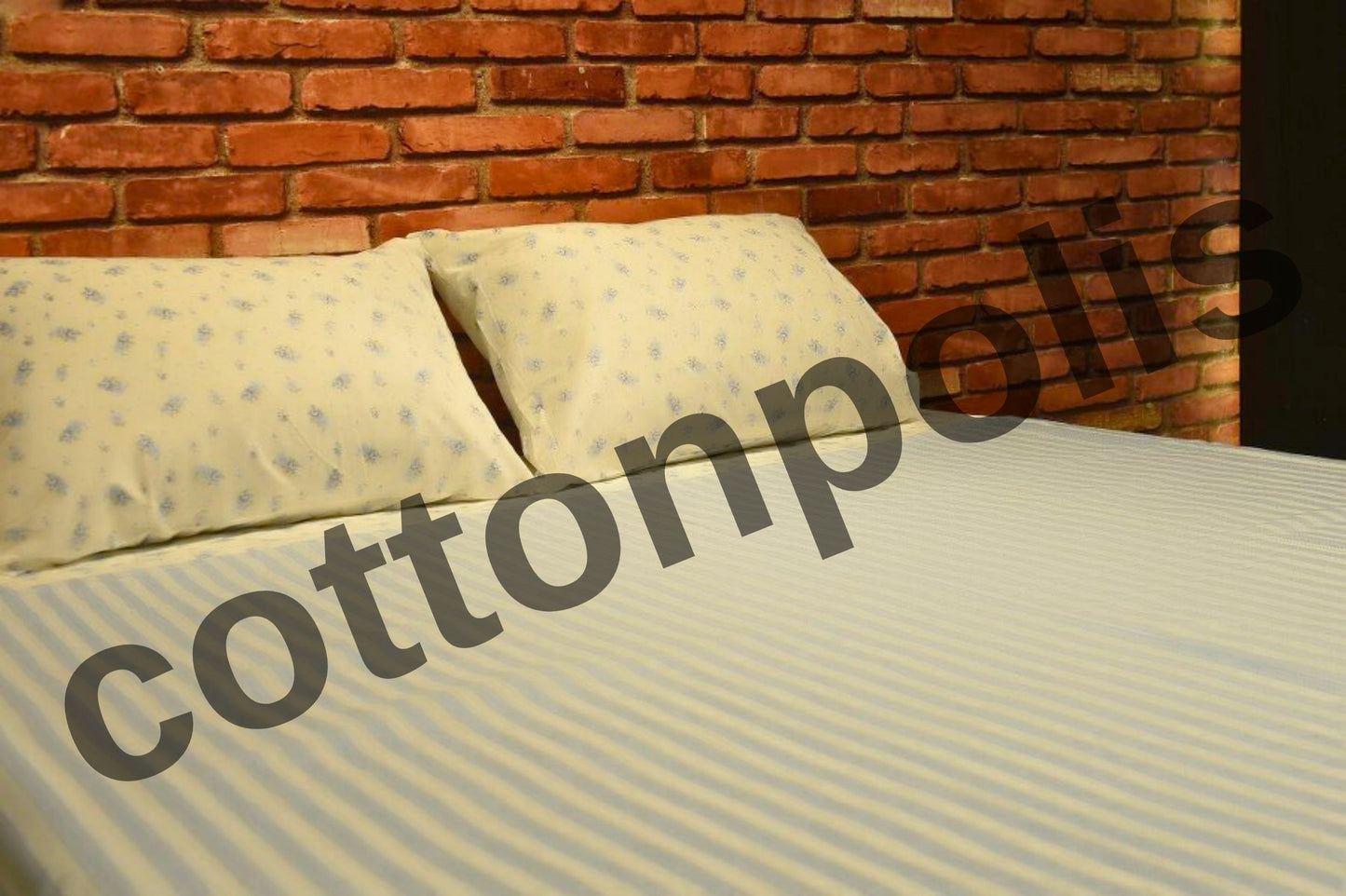 Wholesale Striped Bed Sheets and Sets Organic %100 Turkish Cotton Bedspread Sets by Cottonpolis