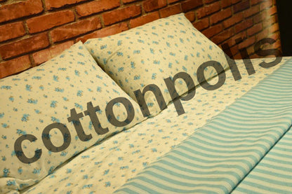 Wholesale Striped Bed Sheets and Sets Organic %100 Turkish Cotton Bedspread Sets by Cottonpolis