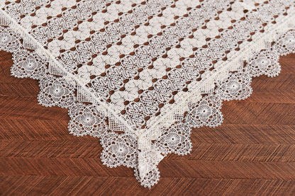 Wholesale Tablecloths Lace, Embroidered 100% Cotton Table Linen Sets by Cottonpolis