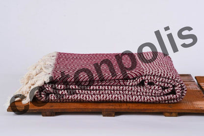 Wholesale Turkish Blankets Diamond-Big Bedspreads 100% Cotton by Cottonpolis