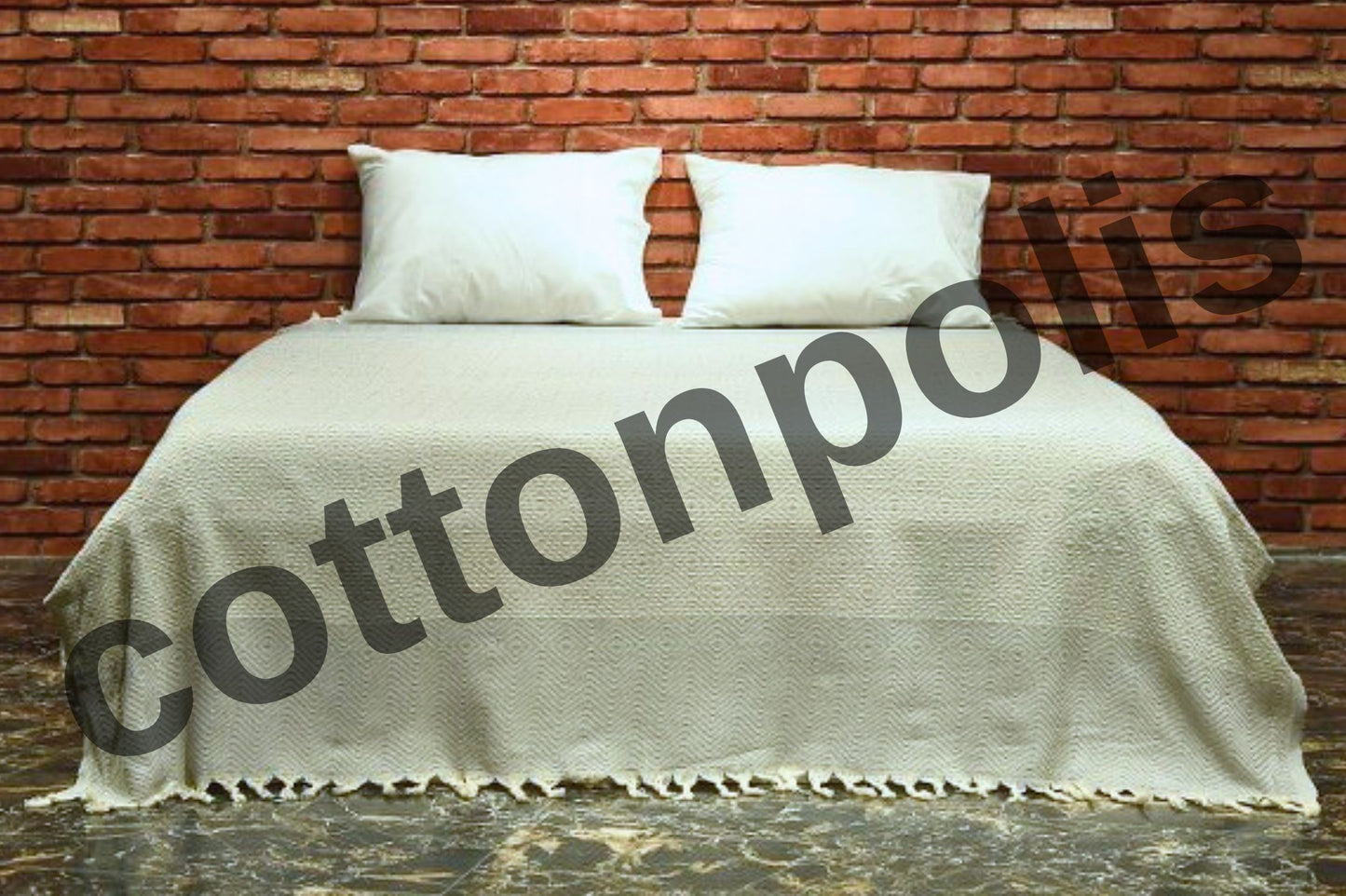 Wholesale Turkish Blankets Diamond-Big Bedspreads 100% Cotton by Cottonpolis