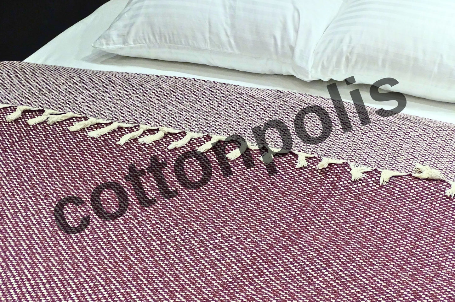 Wholesale Turkish Blankets Zigzag-M1 Bedspreads 100% Cotton by Cottonpolis