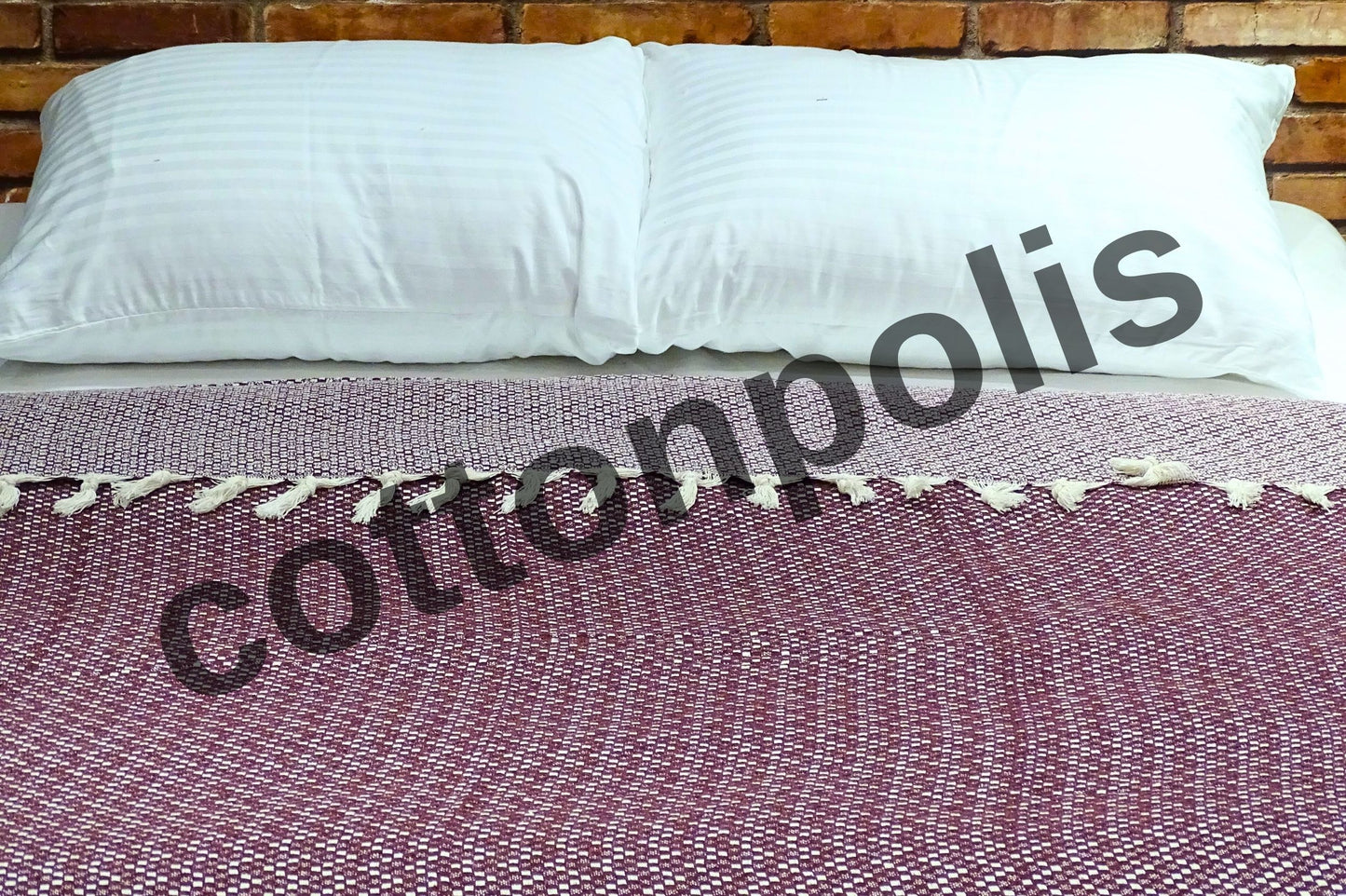 Wholesale Turkish Blankets Zigzag-M1 Bedspreads 100% Cotton by Cottonpolis