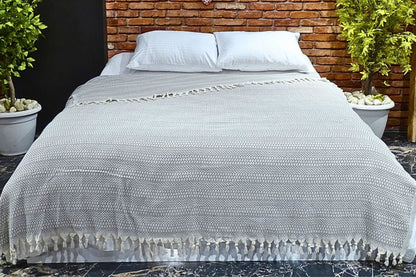 Wholesale Turkish Blankets Zigzag-M2 Bedspreads 100% Cotton by Cottonpolis