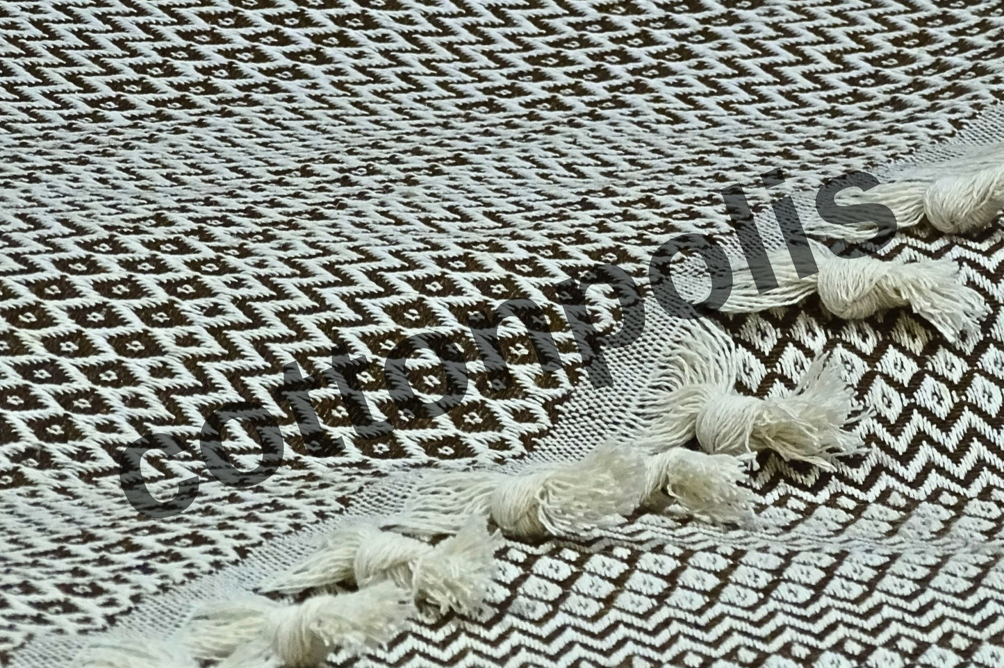 Wholesale Turkish Blankets Zigzag-M2 Bedspreads 100% Cotton by Cottonpolis