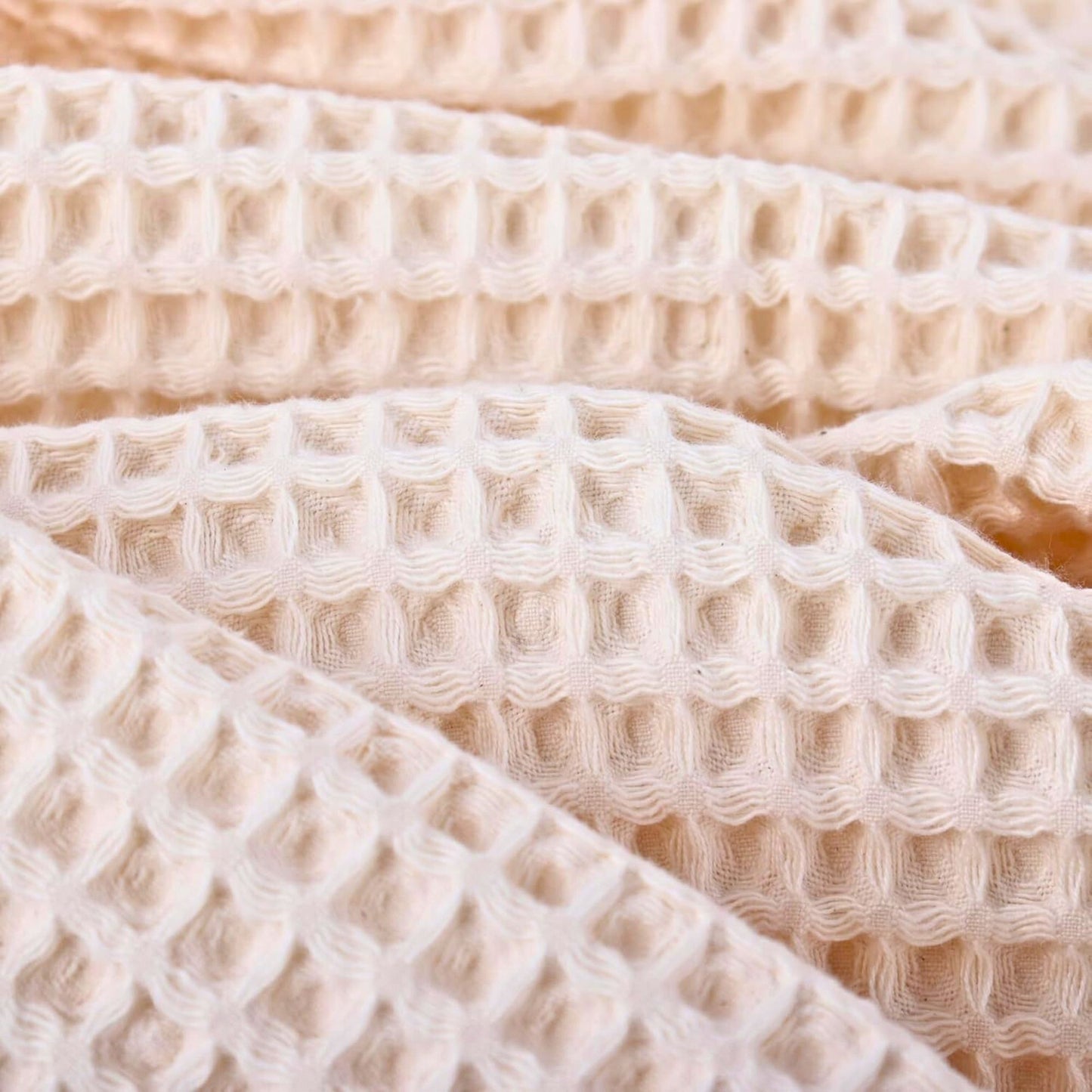 Wholesale Waffle Fabric, Honeycomb Weave by Yard, 100% Turkish Cotton Waffle Cloth by Cottonpolis-1