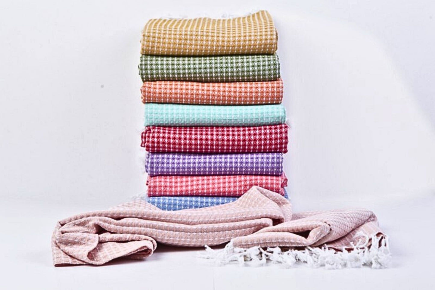 Wholesale Waffle Towels for Spa, Beach 100% Turkish Cotton Towel by Cottonpolis-1