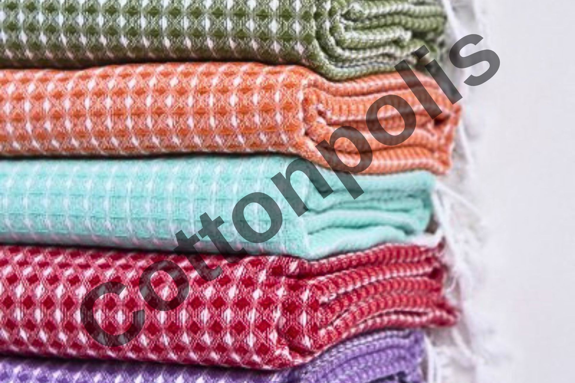 Wholesale Waffle Towels for Spa, Beach 100% Turkish Cotton Towel by Cottonpolis-14