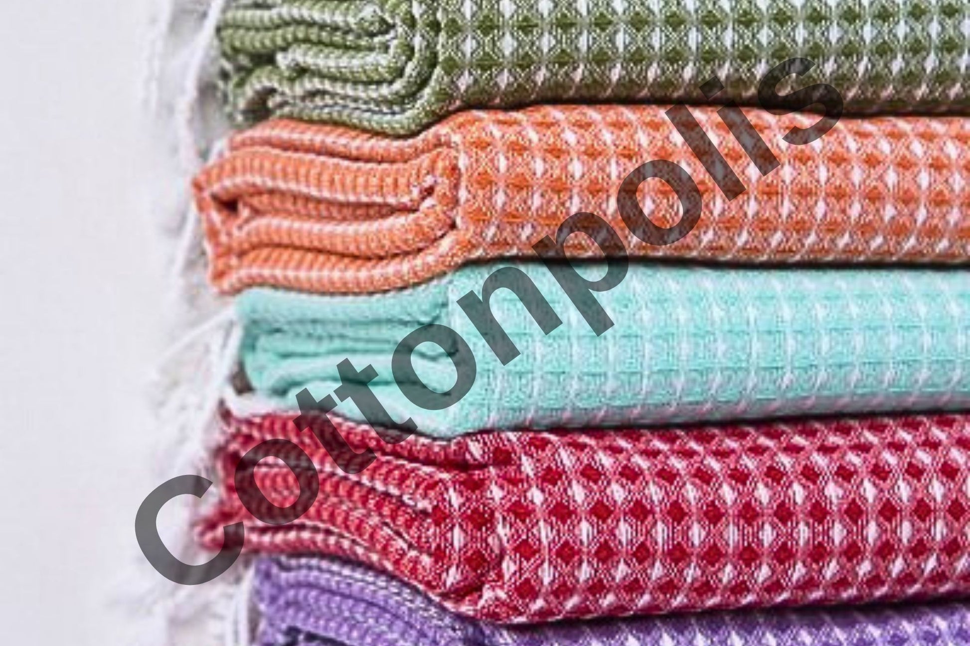 Wholesale Waffle Towels for Spa, Beach 100% Turkish Cotton Towel by Cottonpolis-2