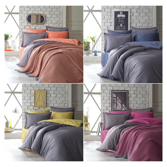 Wholesale Double-Sided Duvet Cover and Sets, Organic 100% Turkish Cotton Bedding Sets by Cottonpolis