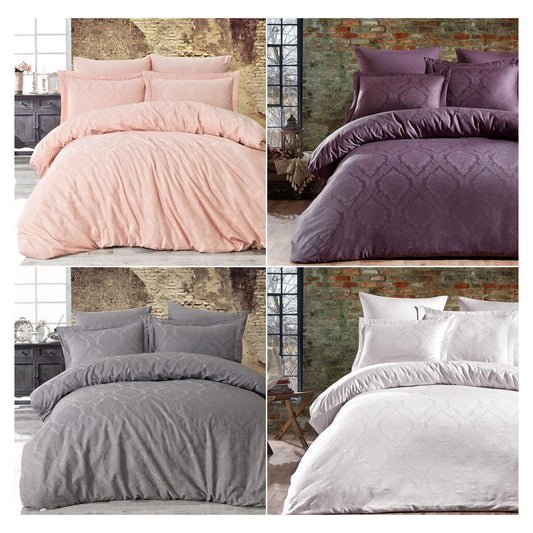 Wholesale Jacquard Duvet Cover and Sets Solid Color, 100% Turkish Cotton Bedding Sets by Cottonpolis