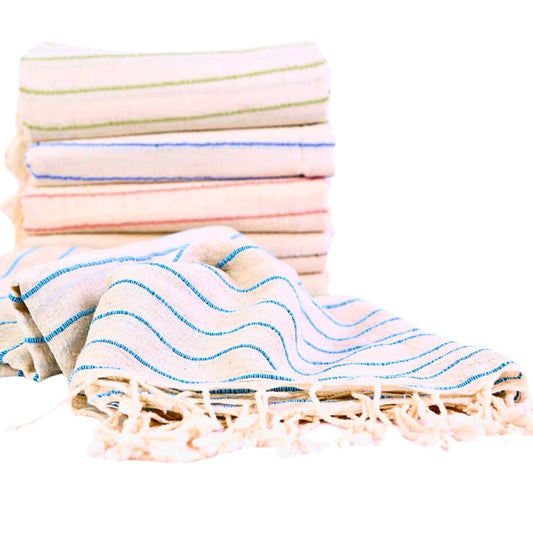 Natural Cizgili - Turkish Beach Towels Wholesale-1