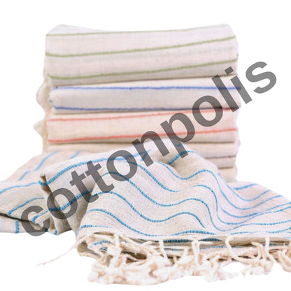 Natural Cizgili - Turkish Beach Towels Wholesale-2