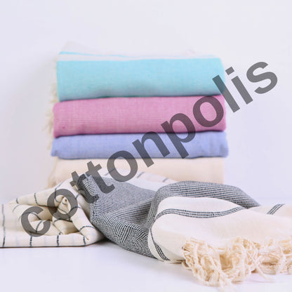 Natural izmir - Turkish Beach Towels Wholesale-2