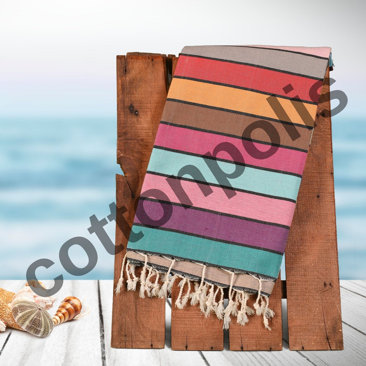 Rainbow Colorful - Turkish Beach Towels Wholesale-4