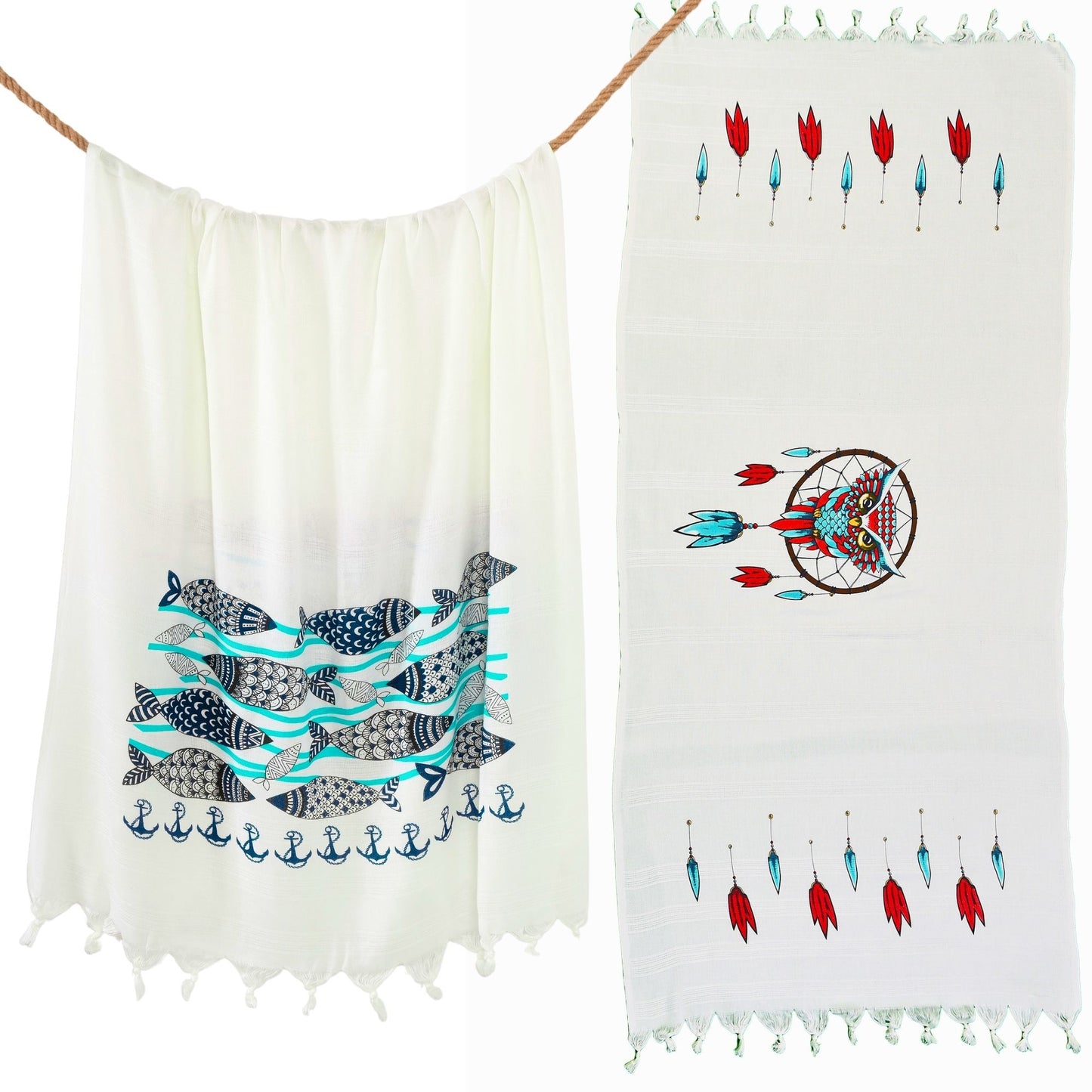 Custom Printed Turkish Beach Towels Wholesale-4